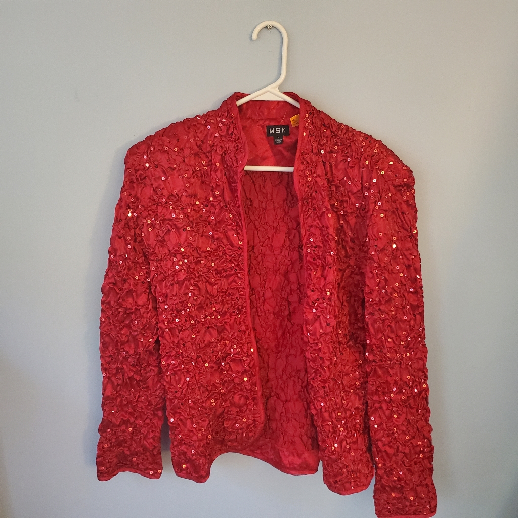 Msk Sequin Jacket